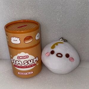 Smoko Dim Sum Plush Key Chain-Custard Bun